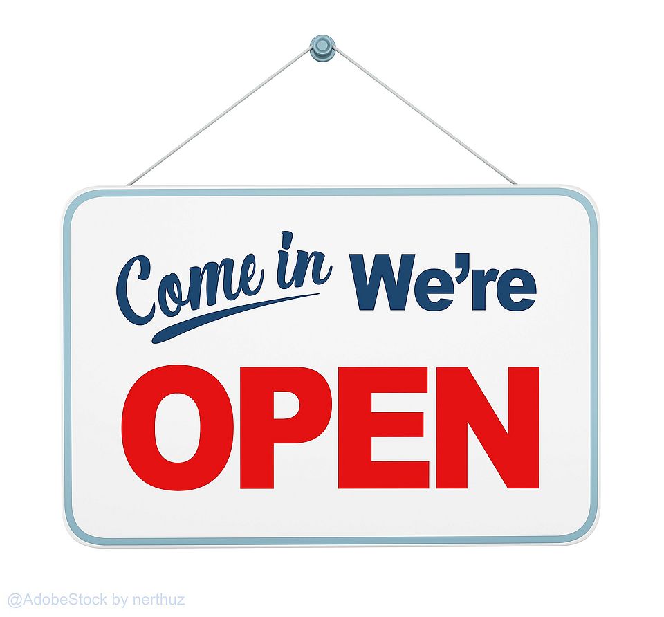 we're open